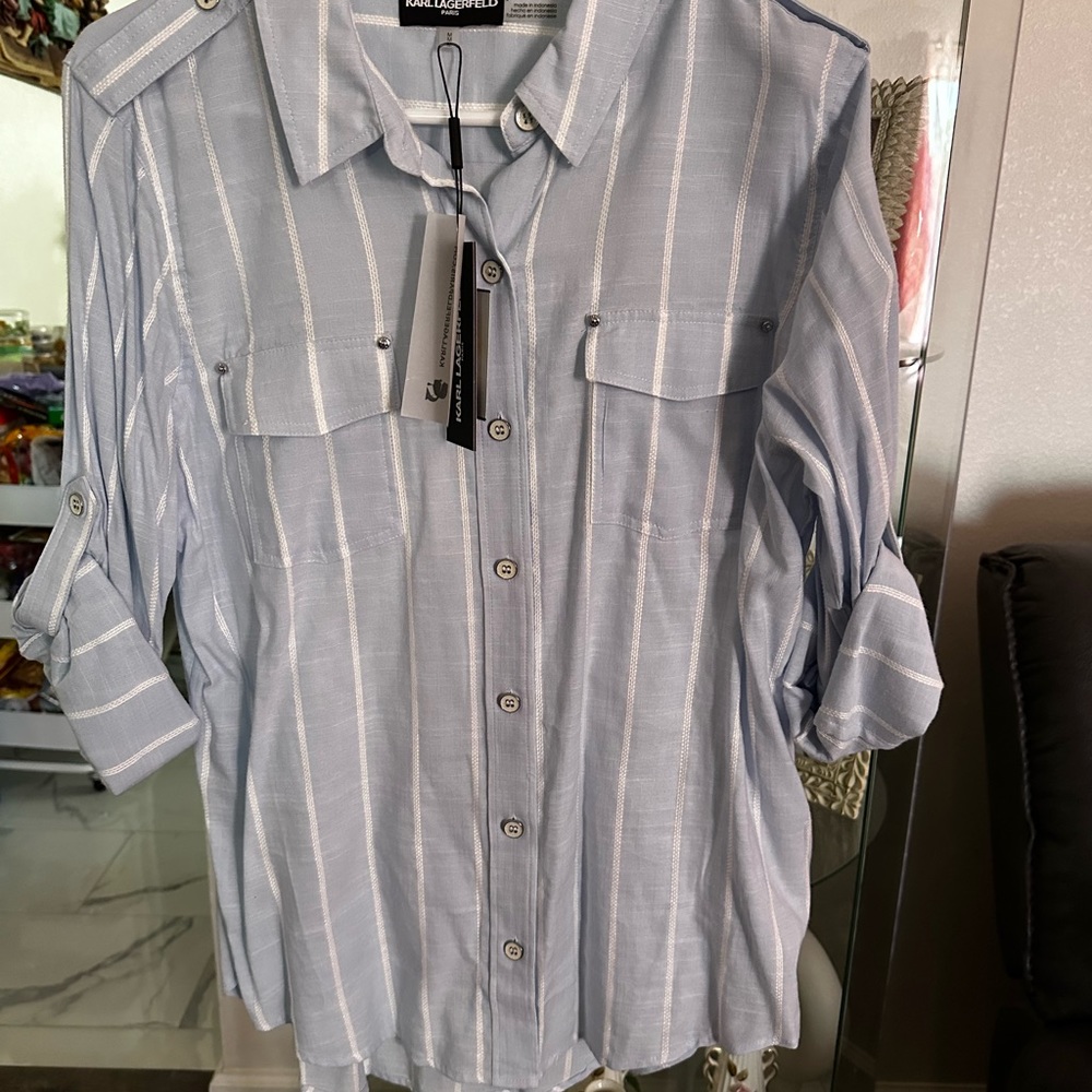 Button down shirt from Karl Lagerfeld, brand new with tag
